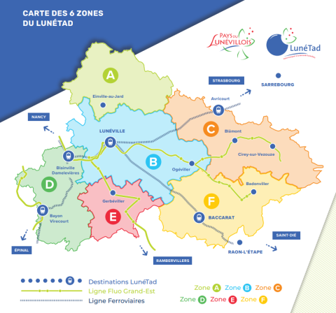 Carte LunéTad Pays Lunévillois